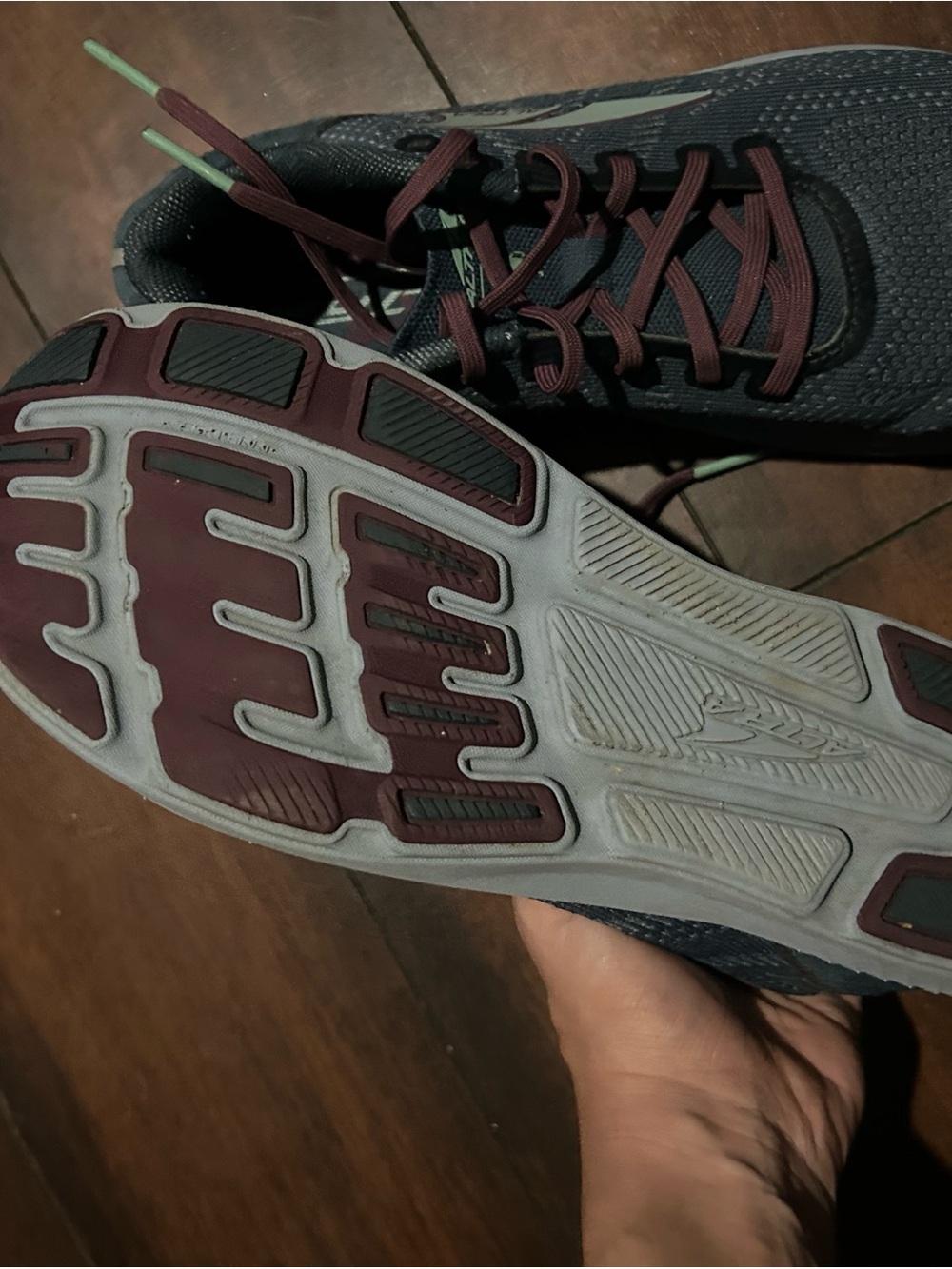 Altra Women's Running Shoes - Slate Blue with Mauve Laces - Picture 3 of 4